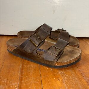 Birkenstock Arizona 41 Sandals Habana Oiled Leather Men 8.5/9 Women 10